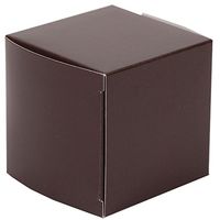 JAM Paper® Glossy Gift Boxes - 2" x 2" x 2" - Chocolate Brown Glossy - Sold in Packs of 100