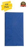 MM Foodservice 125 Count 2 Ply Paper Dinner Napkins Perfect for Weddings, Parties, Dinners or Events (Navy Blue)
