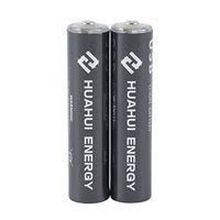 Lithium AAA Rechargeable Batteries with Micro USB Charging Port 1.5V/ 400mAh, 1000 Cycle 1h Quick Charge (2AAA)
