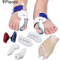 LLDY Bunion Splints and Big Toe Straighteners Toe Sleeve Toe Separator Orthotic pad Toe Divider Bunion Corrector, Hallux Valgus, Toe Straighteners, Bunion Protector