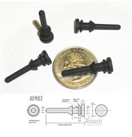 Acousti Black Fan Mounts (Silicone Polymer) - 4 Pack.