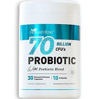 Probiotics 70 Billion CFU - Probiotics for Women, Probiotics for Men and Adults, Natural; Probiotic Supplement with Prebiotics Acidophilus Probiotic, 30 Delayed Release Caps