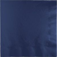 Club Pack of 250 Navy Premium 3-Ply Disposable Dinner Party Napkins 8.75"