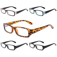 Gaoye 5-Pack Reading Glasses Blue Light Blocking,Readers for Women Men Anti Glare Filter tr90 Lightweight Eyeglasses (5-Pack, 2.0)