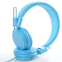 Aoile Kids Wired Ear Headphones Stylish Headband Earphones for iPad Tablet