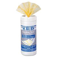 Scrubs 91956CT Stainless Steel Cleaning Wipes, 6 EA (Pack of 50)