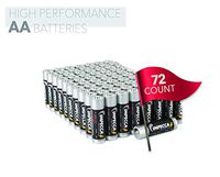 IMPECCA AA Batteries (72 Pack) High Performance All Purpose Double A Alkaline Battery, 1.5 Volt, LR6 72-Count (Retail Packed 2 Packs of 36)
