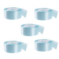 ULTNICE 5Pcs Grosgrain Ribbon Christmas Gift Wrap Ribbon Roll for Craft Wedding Decor