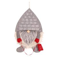 Elevin(TM) Christmas Home Decoration Forest Man Calendar Christmas Calendar Wall Pendant (Gray)