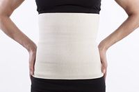 SG-Training Fit #1 Compression Wool - Cotton Warming Belt - Relieves Back Pain - Supports Lumbar and Muscles - Optimal Compression - for Men and Women. (Off White, X-Small)