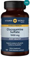 Vitamin world Double Strength Glucosamine sulfate 1000 mg 120 Capsules