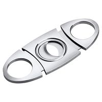 Stainless Steel Cigar Cutter - Guillotine Double Blade for a Perfect Cut