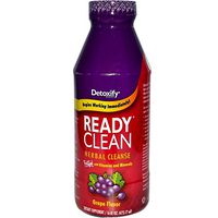 5 Pack - Detoxify Ready Clean Herbal Cleanse 16 Fl Oz Grape Flavor with Free Im Baked Bro and Doob Tubes Sticker