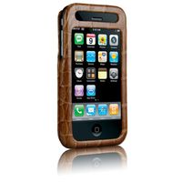 Case-Mate Croc Embossed Leather Case for iPhone 3G, 3G S (Brown)