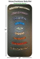 Deluxe Practitioner Pain Relief Far Infrared Natural Healing Crystal Meditation Chakra Mat (72"L x 33"W) Negative Ions - Non Electric - Powered by Nature NO EMF Pollution - Amethyst - by THE BODY MAT