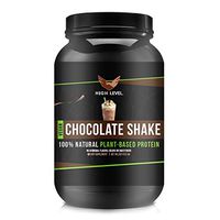 High Level Natural Vegan Protein Powder | Chocolate Shake Plant Protein | 25g Protein | 2 lb, Pea Protein Isolate, Brown Rice Protein + Quinoa | No Artificial Color, Flavors | MCT Oil and Antioxidants