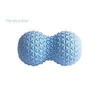 Peanut Massage Ball Roller, Double Lacrosse Fitness Ball - Deep Tissue Foam Massager Muscle Relaxation & Trigger Point Release,Blue