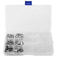 Shrink Wire Connector Kit 6.3/4.8/2.8mm Crimp Terminal Male+Female Blade Connectors and Transparent Sleeves