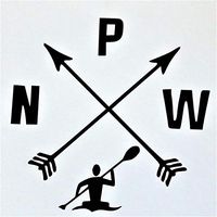 Chase Grace Studio Pacifice Northwest PNW Canoe Kayak Vinyl Decal Sticker|Black|Cars Trucks SUVs Vans Laptops Walls Glass Metal|5.25" X 5.25"|CGS960