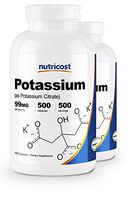 Nutricost Potassium Citrate 99mg, 500 Capsules (2 Bottles)