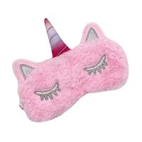 Cute Unicorn Sleeping Eye Mask Soft Eye Cover for Girls Kids Women Teens Travel