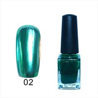 Nail Art Polish,Putars Fashion Mirror Effect Metal Multi-Color Paint Topcoat Metal Nail Art Polish 10ml (Green)