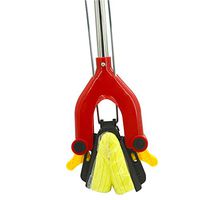 Sponge Mop Reusable Floor Mop With Extendable Handle For Tile Hardwood Floor (Color : Red, Size : 103-130x27cm)