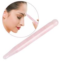 Massage Stick, Natural Rose Quartz Gua Sha Scraping Massage Tool(Pink)