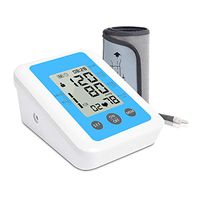 NACHEN Sphygmomanometer Arm Intelligent Voice USB Charging Blood Pressure Monitor with Large Screen Display,Blue,130x96x63mm