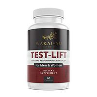 Wakai-Nu Test-Lift - Men's and Women's Test Booster - Natural High Potency Supplement Helps to Boost Performance, Testosterone, Endurance, Fat Loss and Increase Muscle Strength, (60 Capsules)