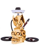 NEW 17" 1 Hose Hookah Skull W Snake Dark Soul Huka Special Edition
