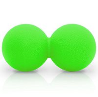 ZSZBACE Double-Lacrosse, Peanut Spine Massage Ball. Use for Trigger Point Deep Tissue Massage. (Green)