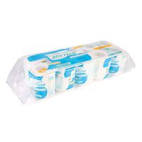 Hankyky 10 Rolls Household Multifold Toilet Paper - Professional Series Premium 3-Ply Standard Rolls for Business Home - 100% Recycled Fiber Bulk Toilet Paper,White