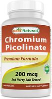 Best Naturals Chromium Picolinate Tablet, 200 mcg, 240Count