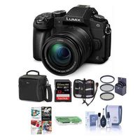 Panasonic Lumix DMC-G85 Mirrorless Camera with 12-60mm F/3.5-5.6 Lumix G Vario Power OIS Lens, Black - Bundle with Bag
