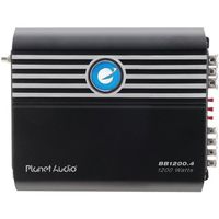 Planet Audio BB1200.4 Big Bang 3 1200-Watt Full Range Class D 2 to 8 Ohm Stable 4 Channel Amplifier