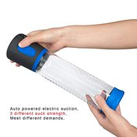 SeksBi 100% High Quality Quiet Male Enlarging Pump Pens Extender Pump Enlarging System Kit Men Penisgrowth Exercise Cup for Expand 3 AAA Battery (Not Include) Discreet Package