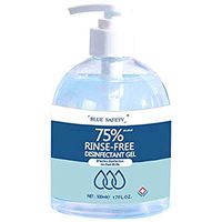 Family Pack 17 Oz Hand Sanitizer Bulk Soap, Large Size Hand Sanitizer Gel for Hand Cleaning, Wash-Free Hand Cleaner, Pump Bottle, Non-irritating, Fragrance Free 500ML