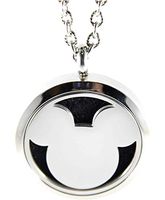 FIKA Mickey Mouse Aromatherapy Essential Oils Diffuser Necklace Pendant Air Freshener Locket Pads included