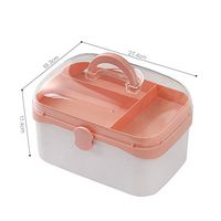 Yxsd Double Layer First Aid Kit, Medicine Box Storage Sundries Box for Home, Travel, Camping, Office and The Workplace (Size : M)