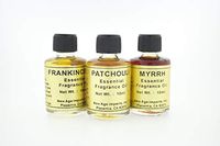 Attract Money Trio: Myrrh, Frankincense, Patchouli Essential Oils | increase positive emotions, reduce stress, soothe insect bites, anti-infection, calming & focusing, warming, relaxing, & sensual