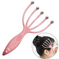 Head Massager,Protable Hand Held SPA Scalp Massager for Stress Relax,Gentle Massage Comb Massager,Comfortable Handheld Claw Scalp Massager (Pink)