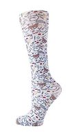 Cutieful Compression Socks Knit Wide Calf 10-18mm/HG (Nurse Bears)
