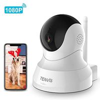 Dog Camera - TENVIS 1080P Pet Camera with Phone App Speaker, Wireless Baby Monitor Camera with Motion Detection, 2-Way Audio, Night Vision, Indoor Security Camera with Android & iOS APP