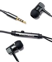 SONXTRONIC XDR-1000 Premium Fashion Earbud Headphones with Microphone Dark Shade of Grey
