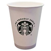 Starbucks 438582 Hot Cups,12 oz, White with Green Logo, 1000 per Carton