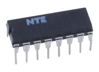 NTE Electronics NTE916 Integrated Circuit High Current NPN Transistor Array, Common Emitter, 16-Lead DIP Package, 100 mA Collector Current, 20V Collector-Base Voltage