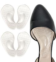 Arch Support for Flat Feet & Plantar Fasciitis, Gel Shoe Inserts Relieve Foot Pain for Women & Men (2 Pairs)