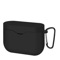 SimplylinSoft Silicone Protective Cover Clamshell Opening Anti-Shock for Sony WF-1000XM3 (Black)