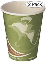 Eco-Products ECOEPBRHC12EWPK Evolution World PCF Hot Cups, Post-Consumer Fiber, Recycled, 12 oz (Pack of 50) (Twо Расk)